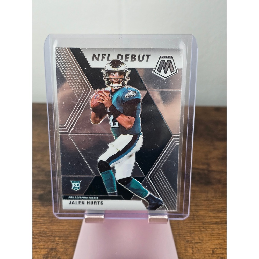 2020 Panini Mosaic Jalen Hurts NFL Debut Base Prizm RC #265 Eagles